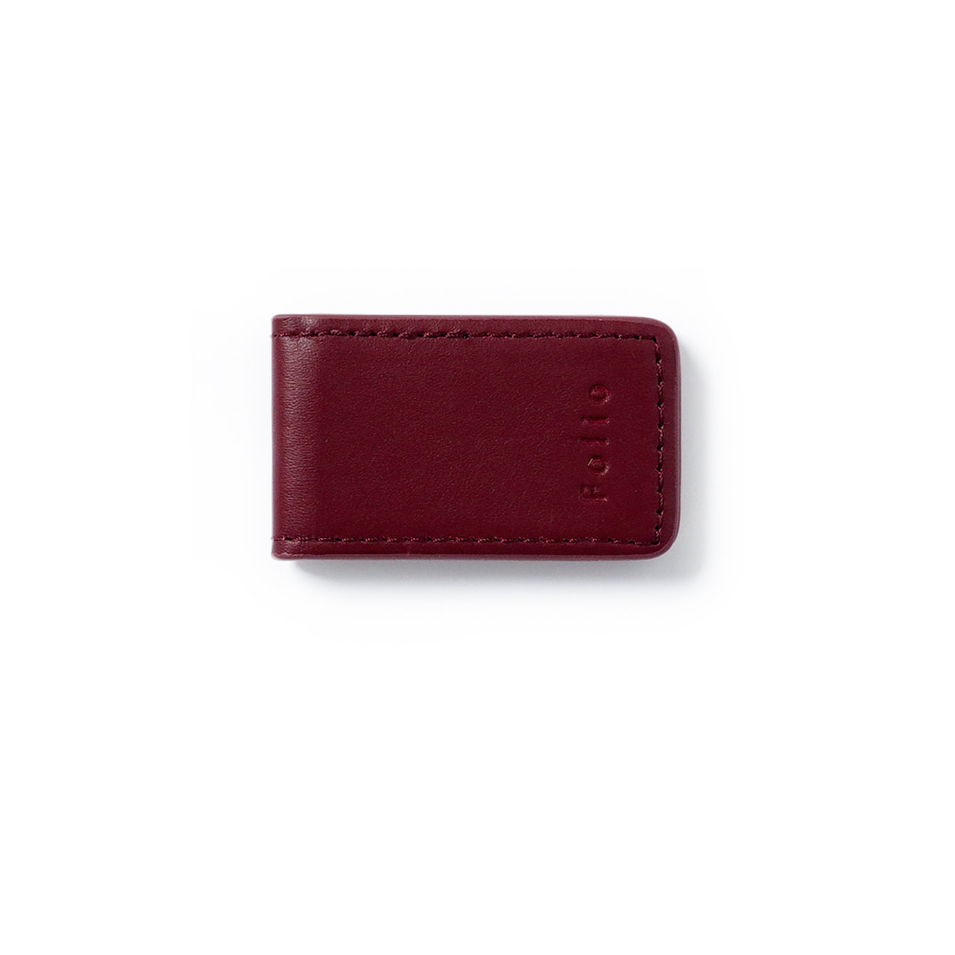 Folio : Money Clip - ที่หนีบธนบัตรหนังแท้ Nappa แม่เหล็กแข็งแรง บริการปั้มชื่อฟรี-รหัส02638