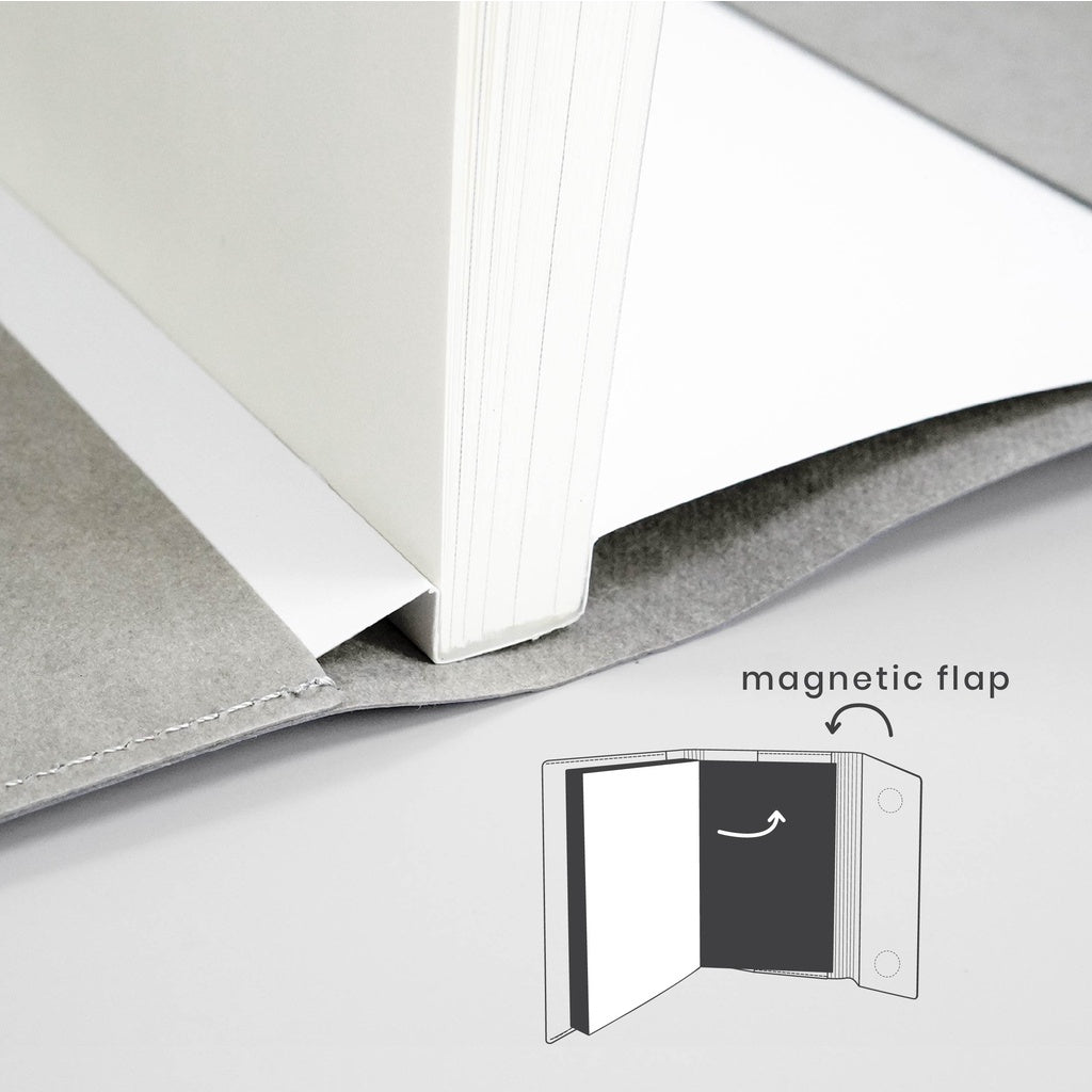 Folio: Book Cover (Grey) ปกห่อหนังสือ ปกห่อนิยาย ผลิตจากจากกระดาษซักได้