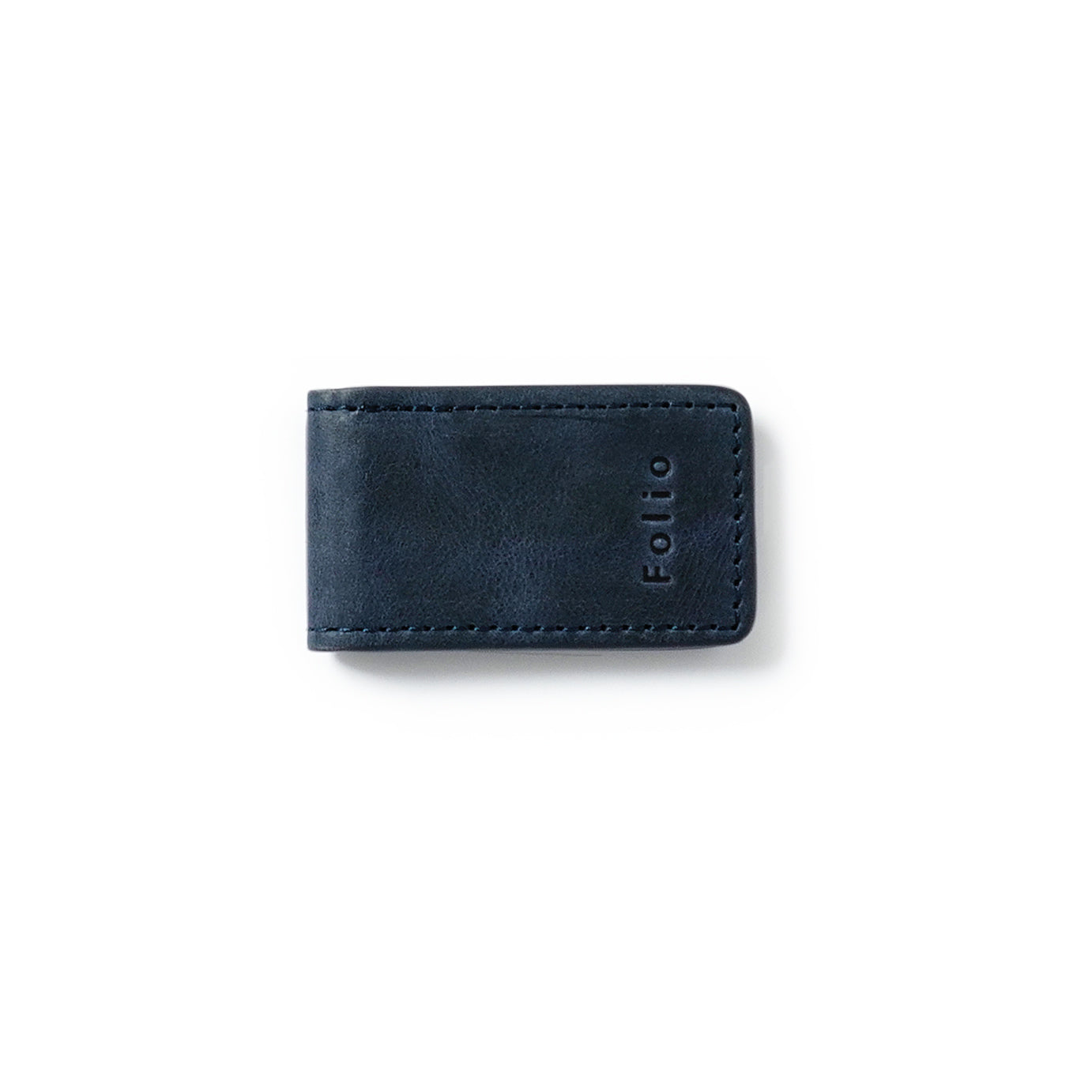 Folio : Khoon Money Clip ที่หนีบธนบัตรหนังแท้ฟอกฝาด แม่เหล็กแข็งแรง ปั๊มชื่อฟรี-รหัส10619