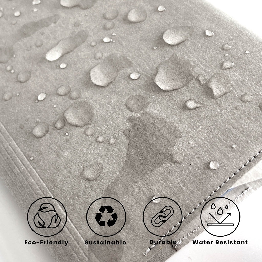 Folio: Book Cover (Grey) ปกห่อหนังสือ ปกห่อนิยาย ผลิตจากจากกระดาษซักได้