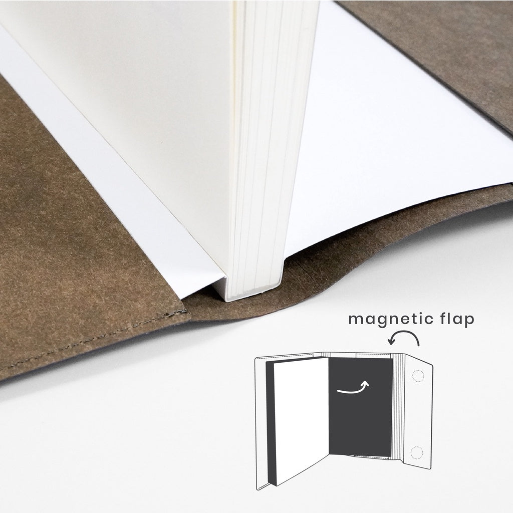Folio: Book Cover (Olive) ปกห่อหนังสือ ปกห่อนิยาย ผลิตจากจากกระดาษซักได้