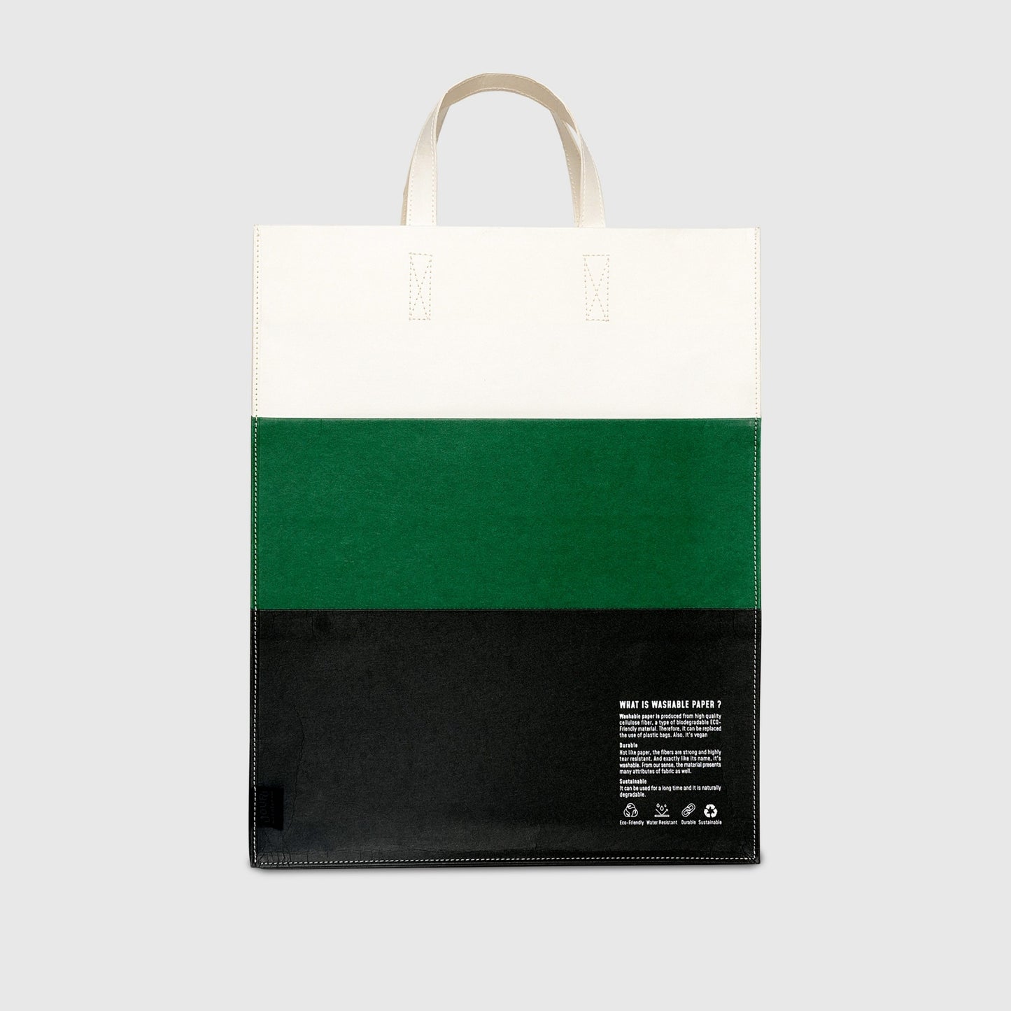 Folio : Jour Washable paper layer tote bag size L กระเป๋าโท้ทดีไซน์เลเยอร์-12422
