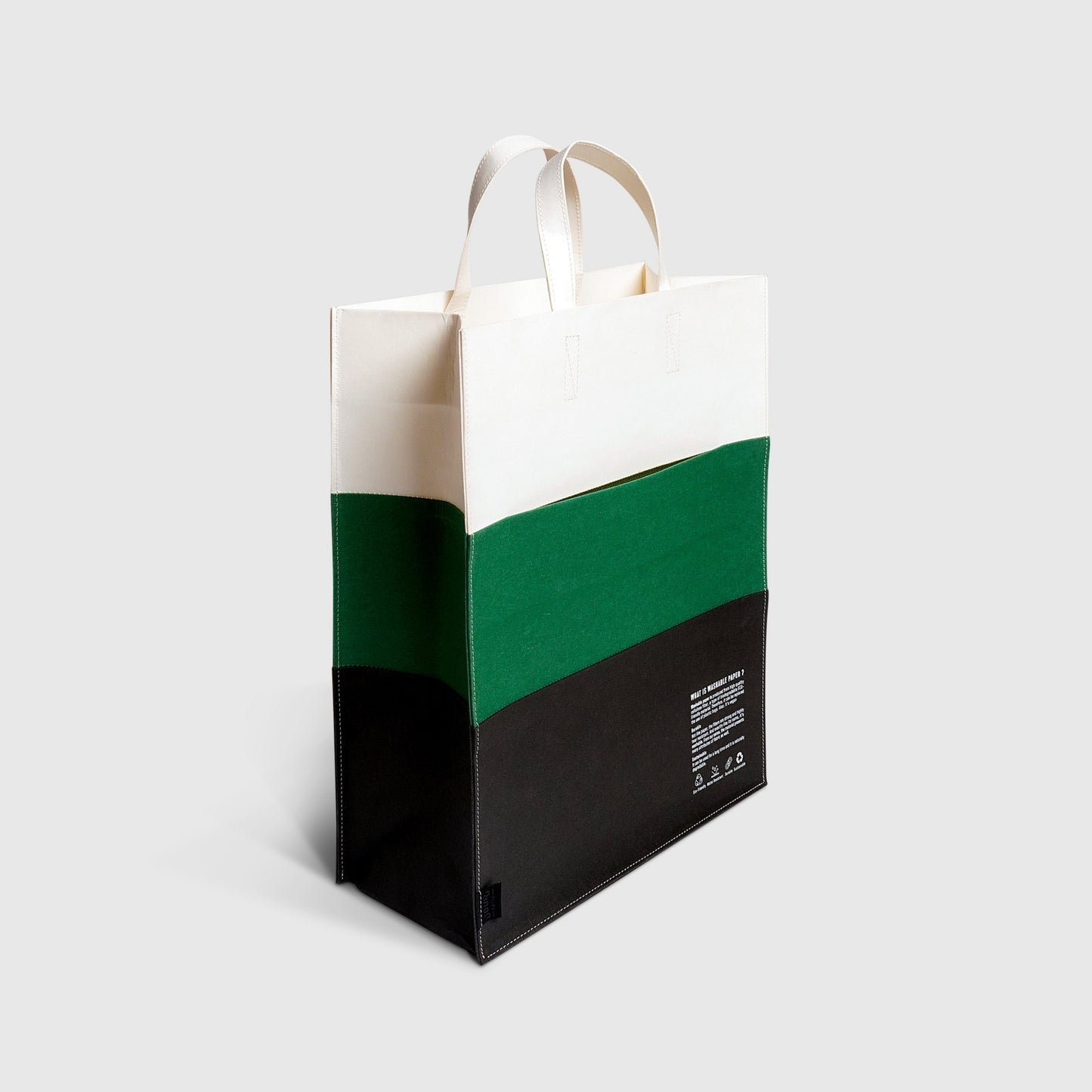 Folio : Jour Washable paper layer tote bag size L กระเป๋าโท้ทดีไซน์เลเยอร์-12422