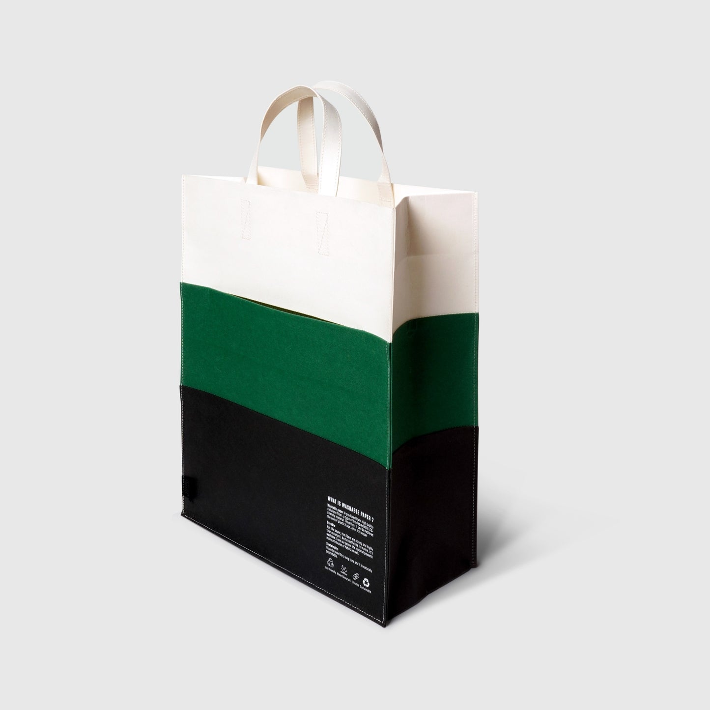 Folio : Jour Washable paper layer tote bag size L กระเป๋าโท้ทดีไซน์เลเยอร์-12422