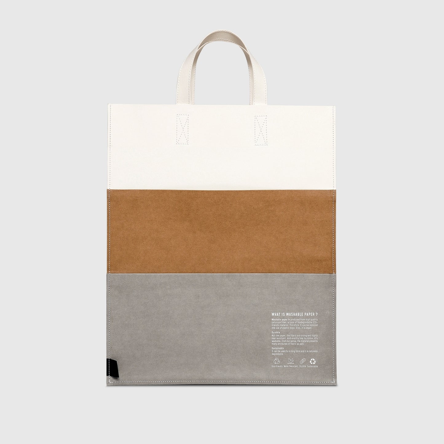Folio : Jour Washable paper layer tote bag size L กระเป๋าโท้ทดีไซน์เลเยอร์-12422