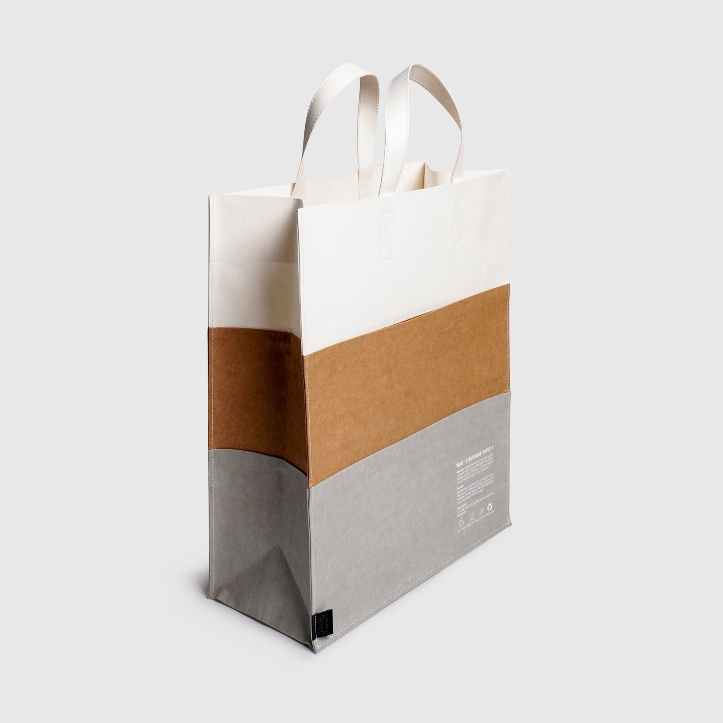 Folio : Jour Washable paper layer tote bag size L กระเป๋าโท้ทดีไซน์เลเยอร์-12422