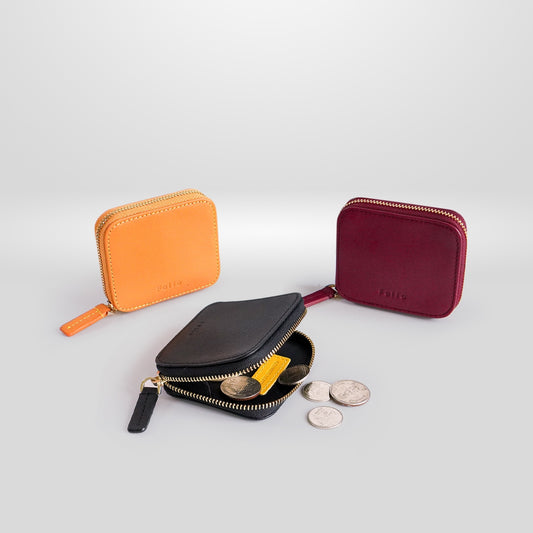 Folio : Bliss Coin Purse กระเป๋าใส่เหรียญผลิตจากหนังแท้ น้ำหนักเบา ขนาดสะดวกต่อการพกพา-11043