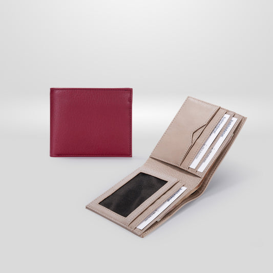 Folio : Bliss Slim Wallet กระเป๋าสตางค์ ผลิตจากหนังแท้ หนังนิ่ม ปั๊มชื่อฟรี-10312