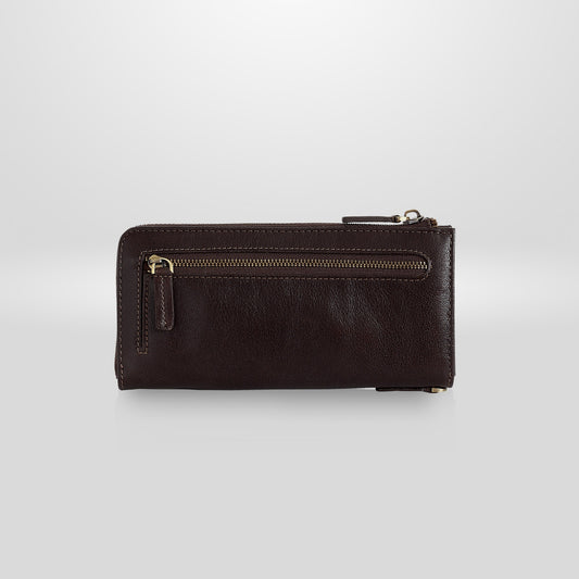 Folio : Tuff Zipper Long Wallet กระเป๋าสตางค์ใบยาว แบบซิป ทำจากหนังแท้-10121