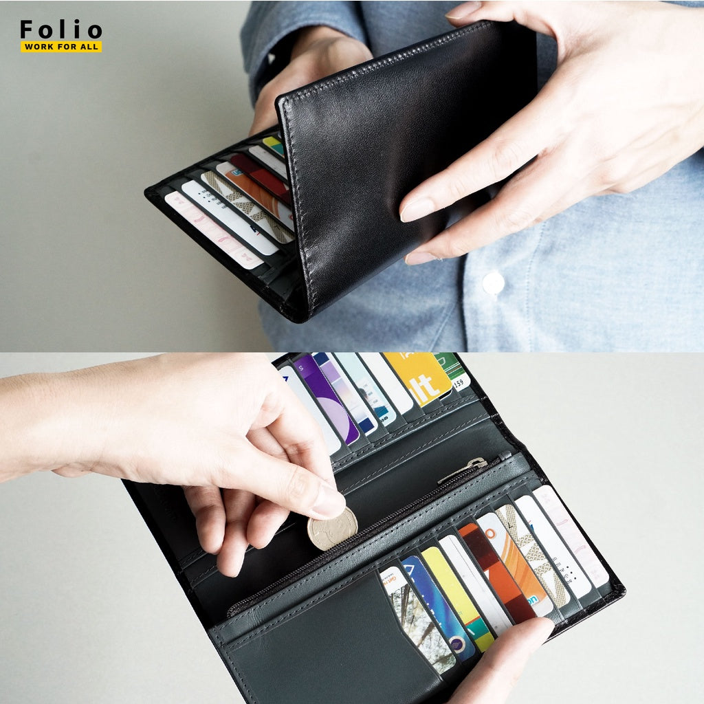 Myra Slim Long Wallet (Two-Tone)