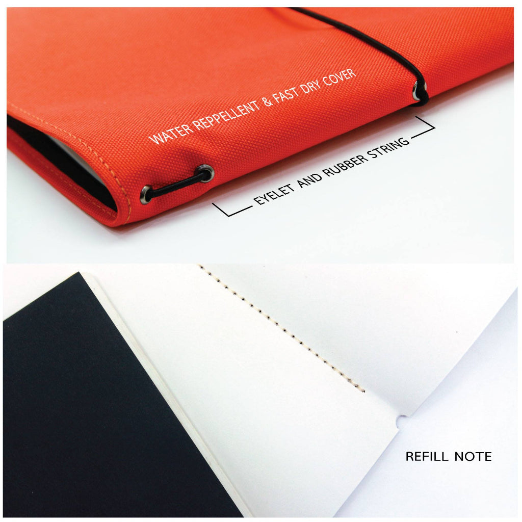 Folio : Jour Waterproof Note Size A5 : สมุดกันน้ำ Two-Tone (Beach)