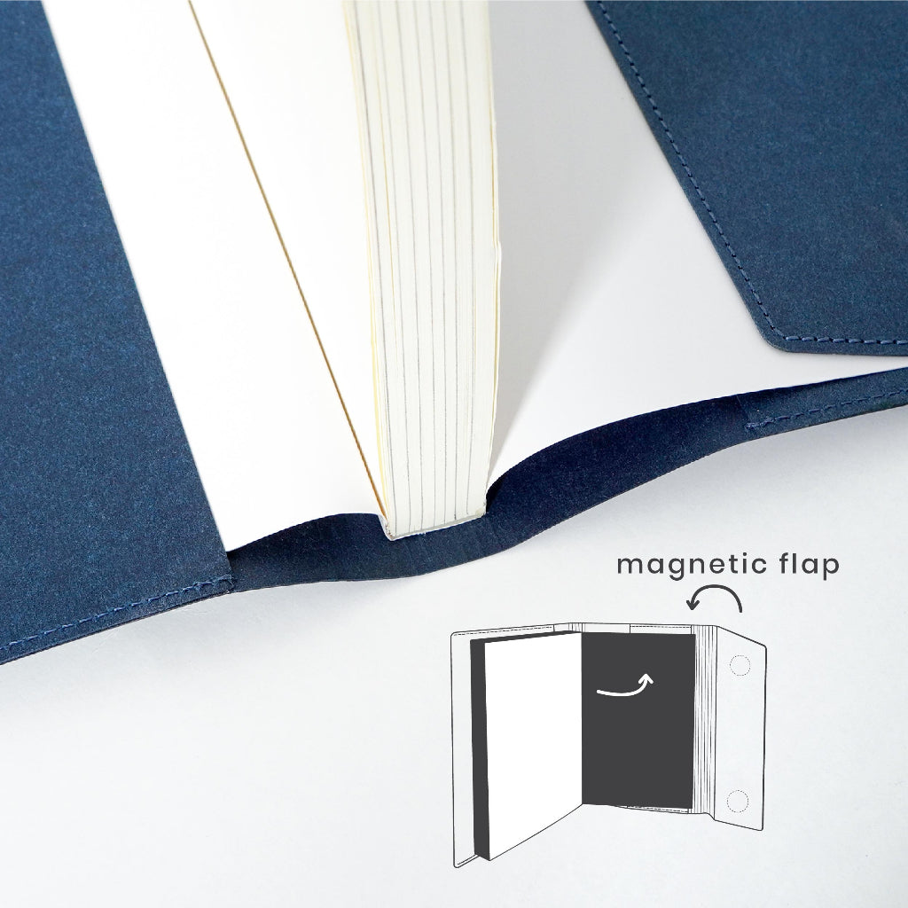 Folio : Book Cover (Navy) ปกห่อหนังสือ ปกห่อนิยาย ผลิตจากกระดาษซักได้