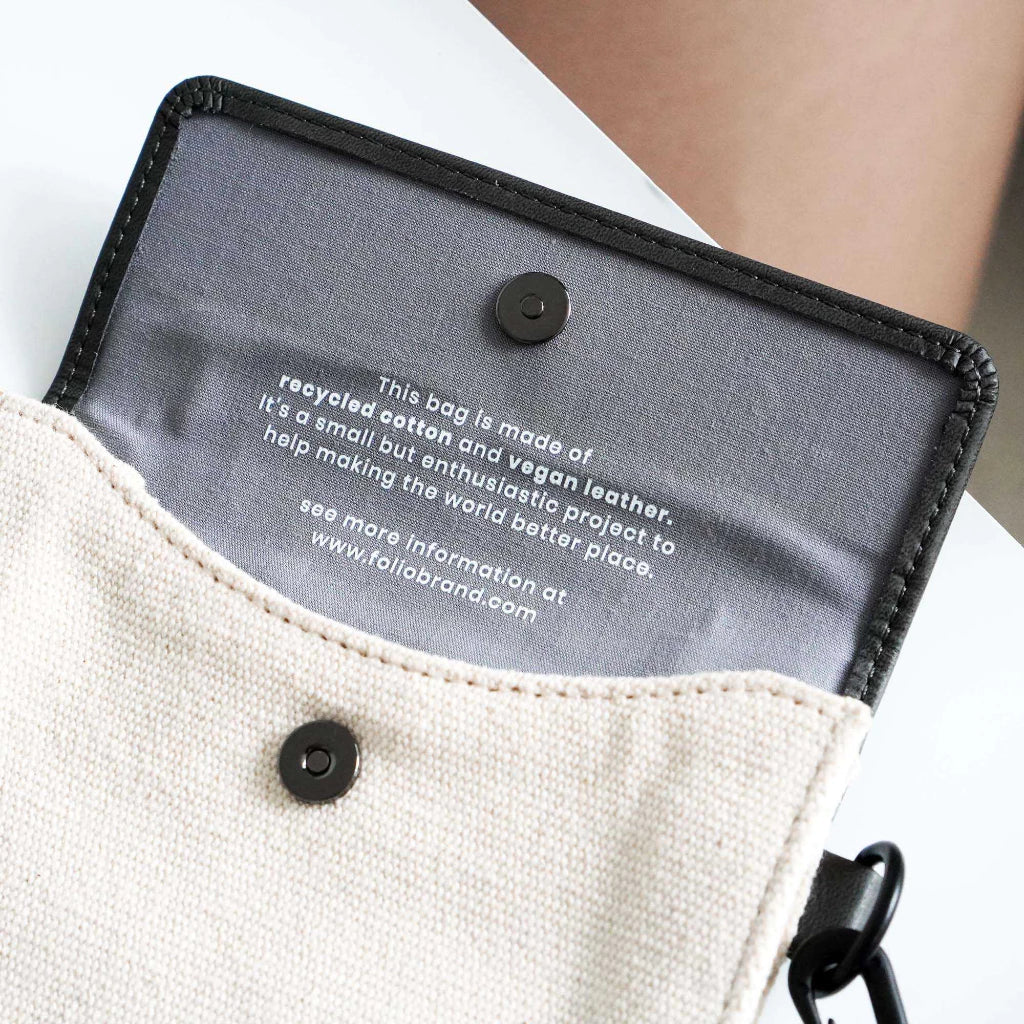 Vegan Cards Case With Strap
