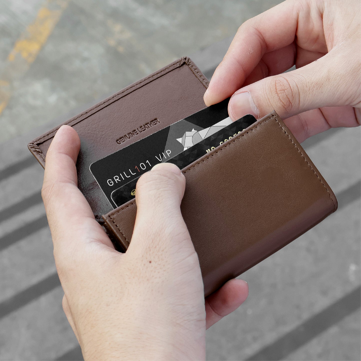 Folio : Myra Card Holder กระเป๋าใส่บัตร หนังแท้ -18363