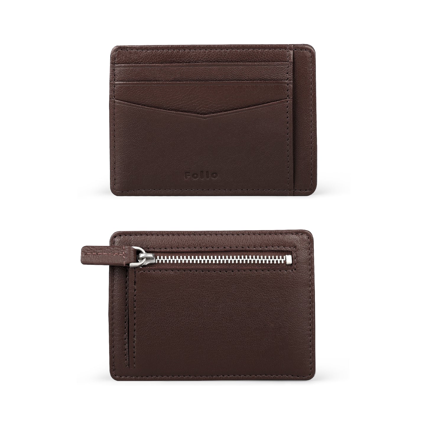 Folio : Myra Card Holder + RFID Blocking กระเป๋าใส่บัตร ผลิตจากหนังแพะ-18769