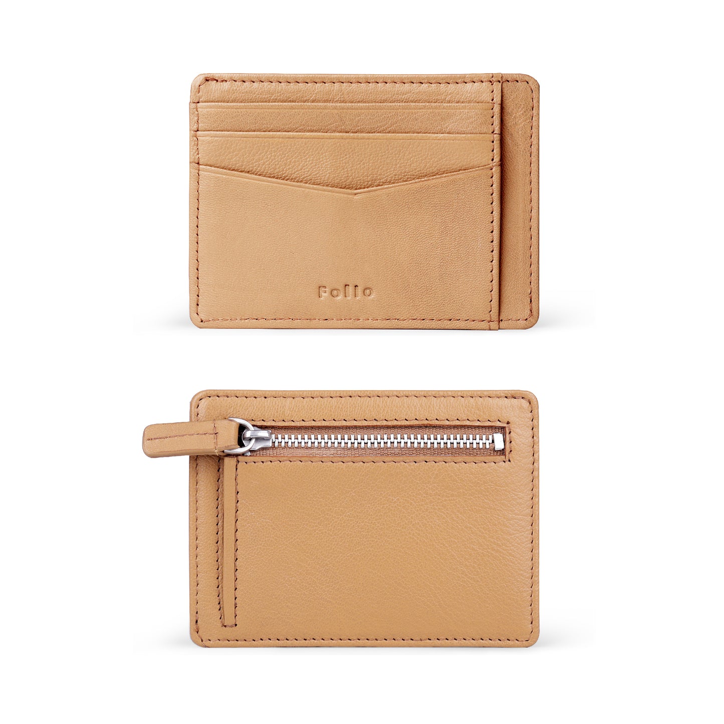 Folio : Myra Card Holder + RFID Blocking กระเป๋าใส่บัตร ผลิตจากหนังแพะ-18769