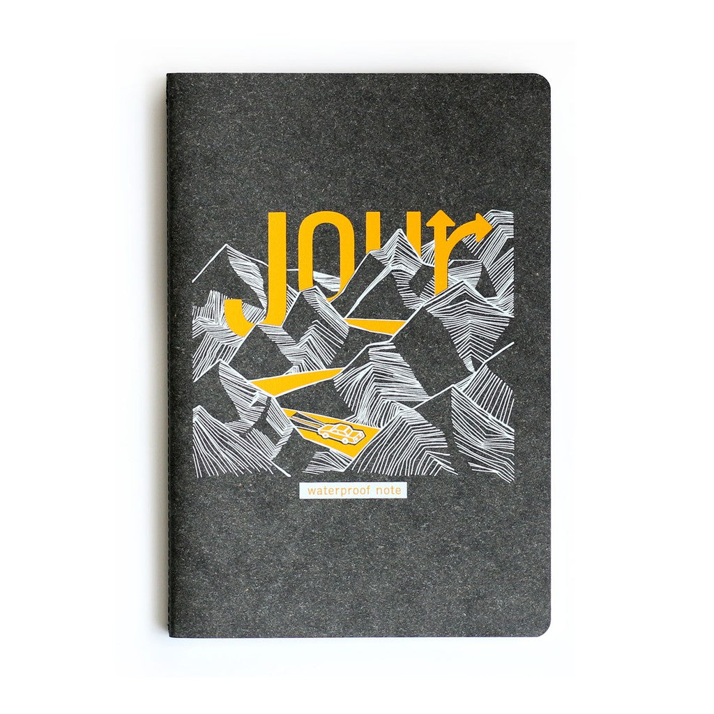 Folio Brand: Jour Waterproof Size A5 (Black Cover) สมุดกันน้ำ ทำจากวัสดุรีไซเคิล-12163