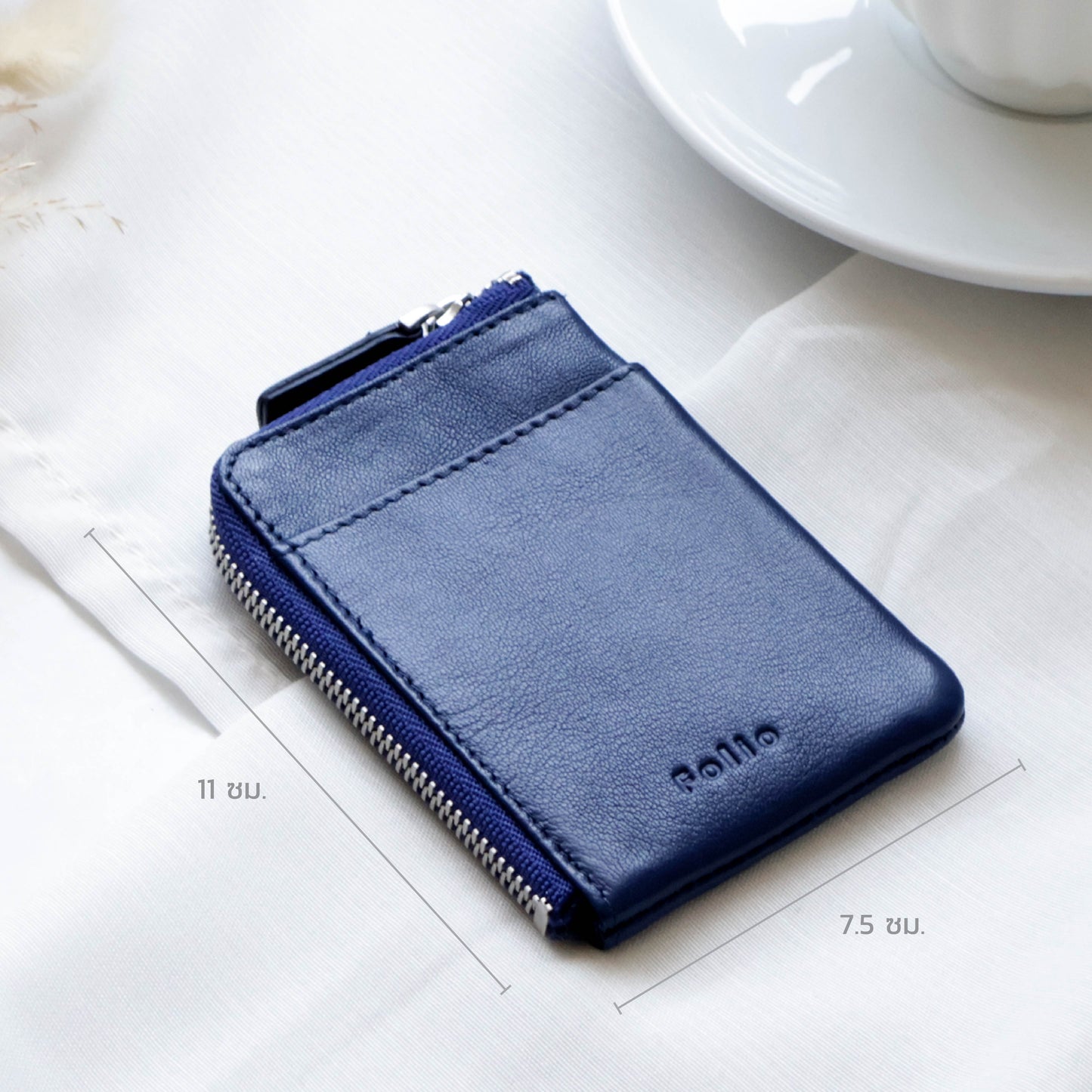 FOLIO: Myra Mini Zipper Wallet กระเป๋าสตางค์ ผลิตจากหนังแพะแท้ รหัส-18752