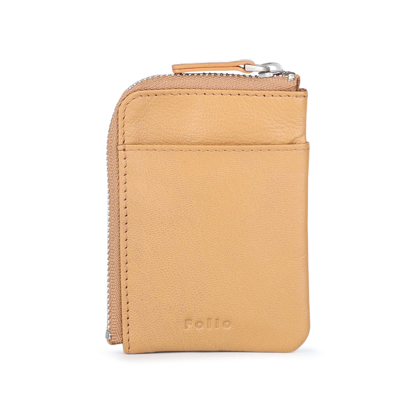 FOLIO: Myra Mini Zipper Wallet กระเป๋าสตางค์ ผลิตจากหนังแพะแท้ รหัส-18752