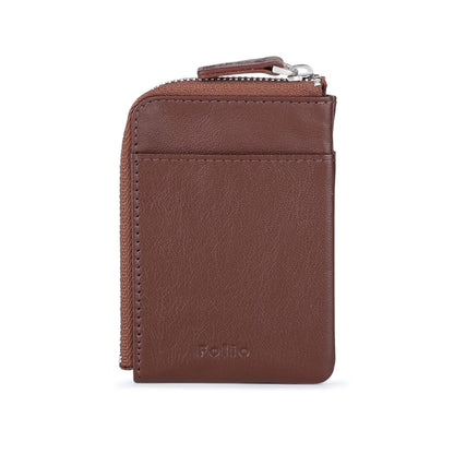 FOLIO: Myra Mini Zipper Wallet กระเป๋าสตางค์ ผลิตจากหนังแพะแท้ รหัส-18752