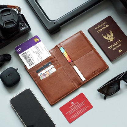 Folio Myra Passport Holder RFID กระเป๋าพาสปอร์ต หนังแท้ ใส่บัตรได้ 6 ช่อง -18738