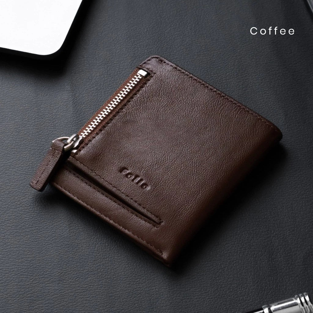FOLIO: Myra Coin Wallet + RFID Blocking กระเป๋าสตางค์ใบสั้น  บริการปั้มชื่อฟรี-18608