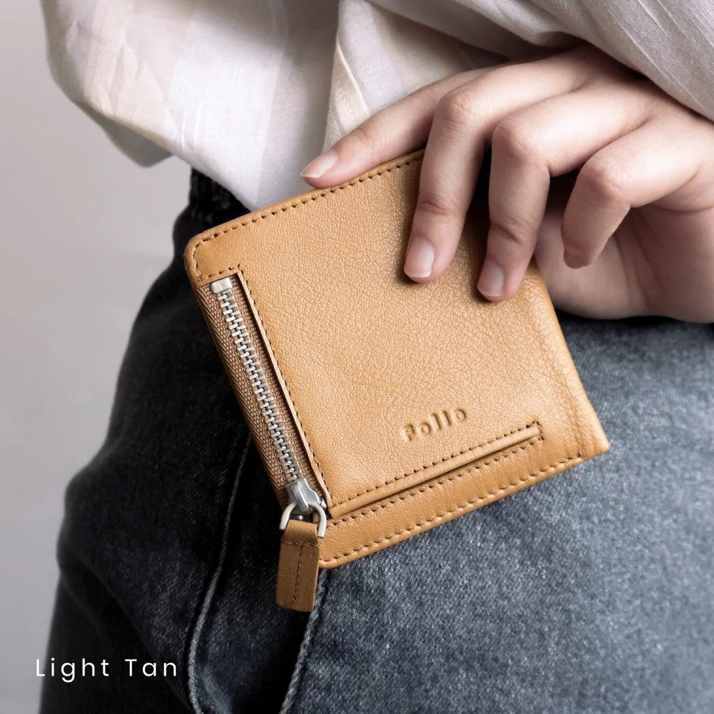 FOLIO: Myra Coin Wallet + RFID Blocking กระเป๋าสตางค์ใบสั้น  บริการปั้มชื่อฟรี-18608
