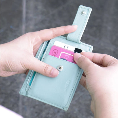 FOLIO: Myra Card Case +RFID Blocking กระเป๋าใส่บัตร ผลิตจากหนังแพะ บริการปั้มชื่อฟรี-18639