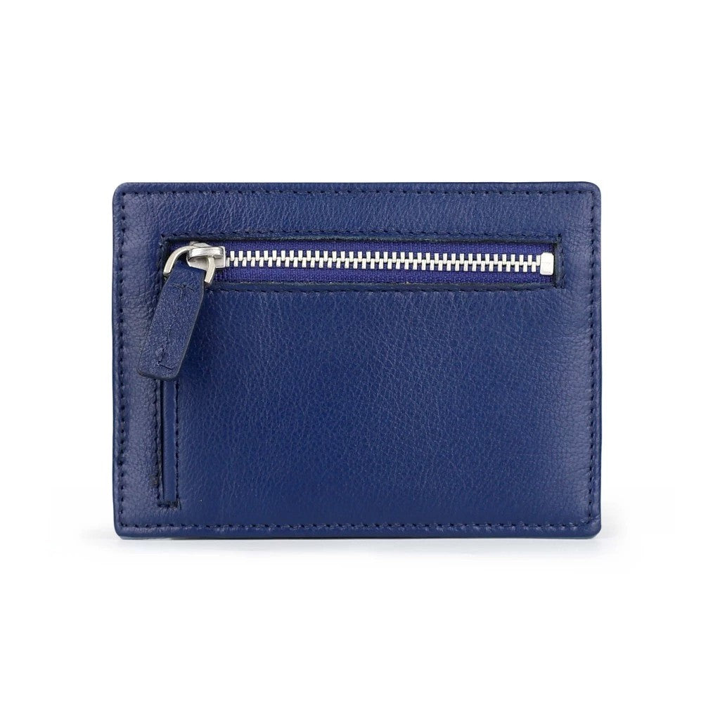 FOLIO: Myra Card Case +RFID Blocking กระเป๋าใส่บัตร ผลิตจากหนังแพะ บริการปั้มชื่อฟรี-18639