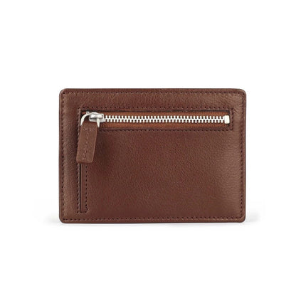 FOLIO: Myra Card Case +RFID Blocking กระเป๋าใส่บัตร ผลิตจากหนังแพะ บริการปั้มชื่อฟรี-18639