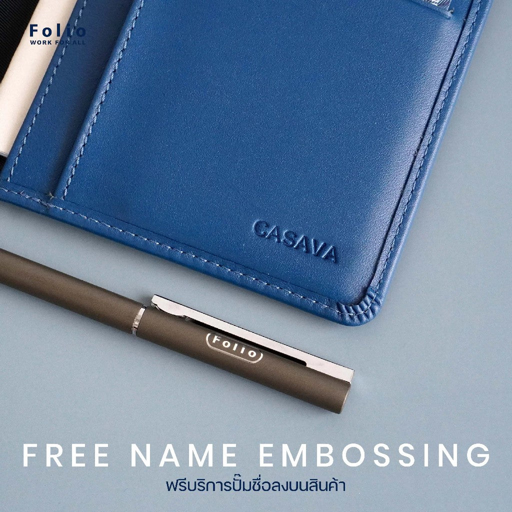 Folio Bliss Passport Wallet กระเป๋าใส่พาสปอร์ต หนังแท้ RFID -10718