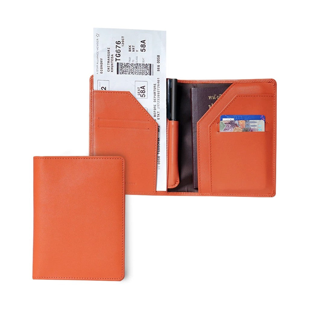 Folio Bliss Passport Wallet กระเป๋าใส่พาสปอร์ต หนังแท้ RFID -10718