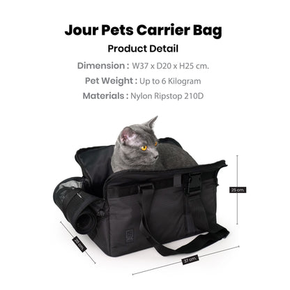 Folio JOUR PET CARRIER BAG 2in1 กระเป๋าใส่แมว พับเป็นที่นอนได้ รองรับน้ำหนัก 6kg -12248