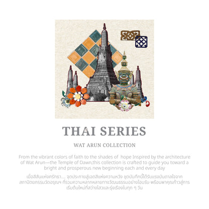 Folio : Jour Thai Series Wat Arun Collection Notebook B6 สมุดจดบันทึก สมุดไดอารี่ กระดาษแบบจุด 05363