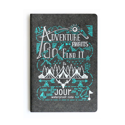 Folio Brand: Jour Waterproof Size A5 (Black Cover) สมุดกันน้ำ ทำจากวัสดุรีไซเคิล-12163