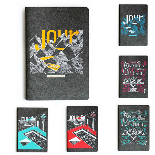 Folio Brand: Jour Waterproof Size A5 (Black Cover) สมุดกันน้ำ ทำจากวัสดุรีไซเคิล-12163