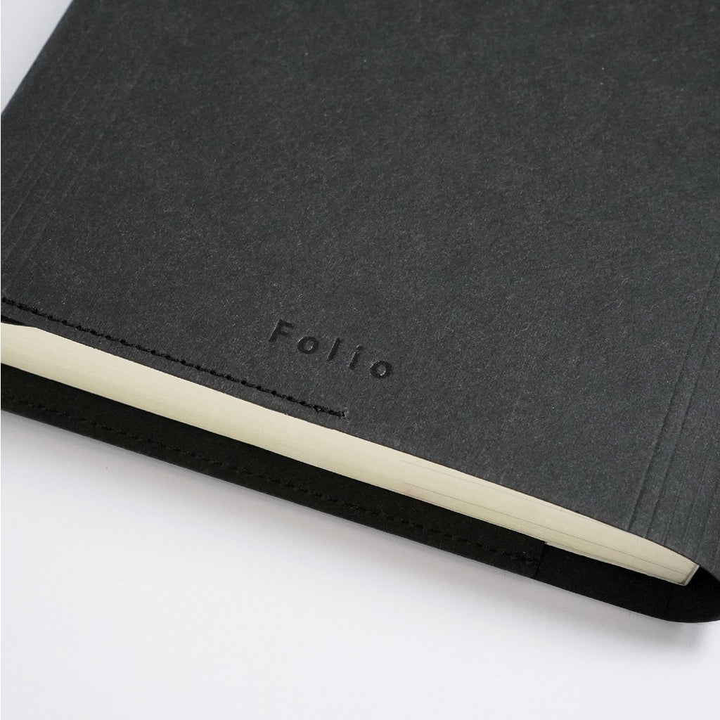 Folio: Book Cover (Black) ปกห่อหนังสือ ปกห่อนิยาย ผลิตจากจากกระดาษซักได้