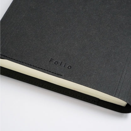 Folio: Book Cover (Black) ปกห่อหนังสือ ปกห่อนิยาย ผลิตจากจากกระดาษซักได้