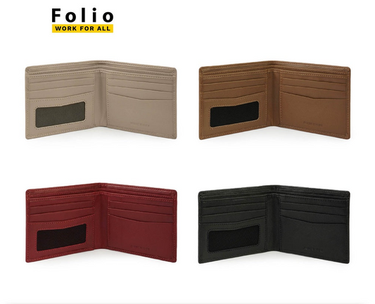 Folio : Myra Slim Wallet กระเป๋าสตางค์หนัง บางเบา บริการปั้มชื่อฟรี-18592