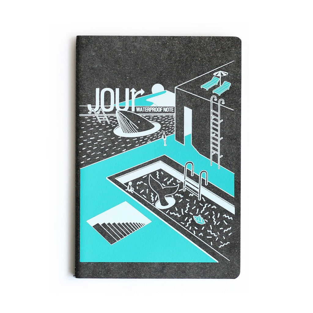 Folio Brand: Jour Waterproof Size A5 (Black Cover) สมุดกันน้ำ ทำจากวัสดุรีไซเคิล-12163