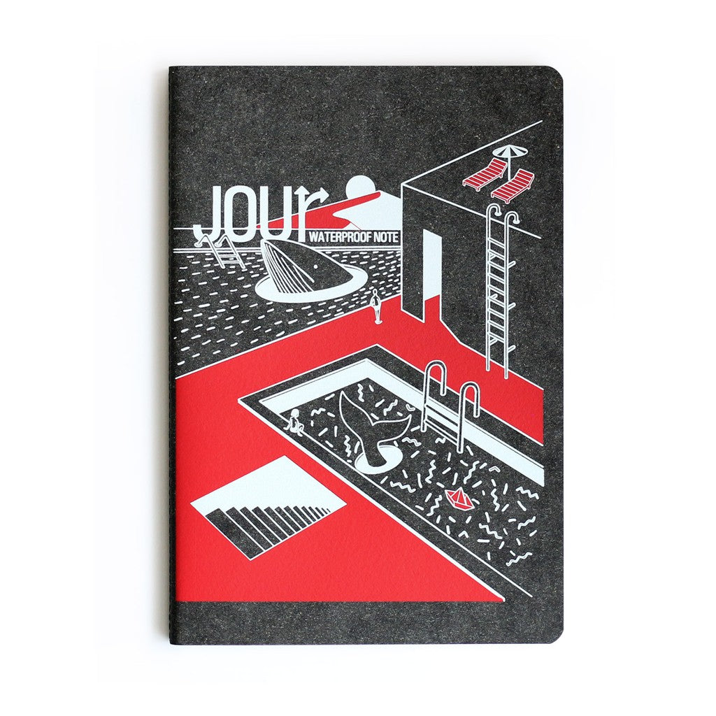 Folio Brand: Jour Waterproof Size A5 (Black Cover) สมุดกันน้ำ ทำจากวัสดุรีไซเคิล-12163