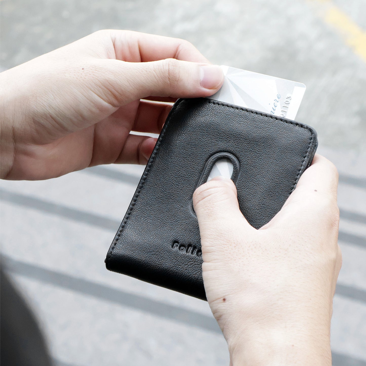 Folio : Myra Money clip Wallet กระเป๋าใส่บัตร พร้อมที่หนีบธนบัตร -18745