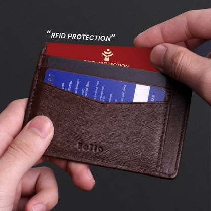 Folio : Myra Card Holder + RFID Blocking กระเป๋าใส่บัตร ผลิตจากหนังแพะ-18769