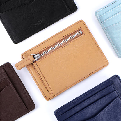 Folio : Myra Card Holder + RFID Blocking กระเป๋าใส่บัตร ผลิตจากหนังแพะ-18769