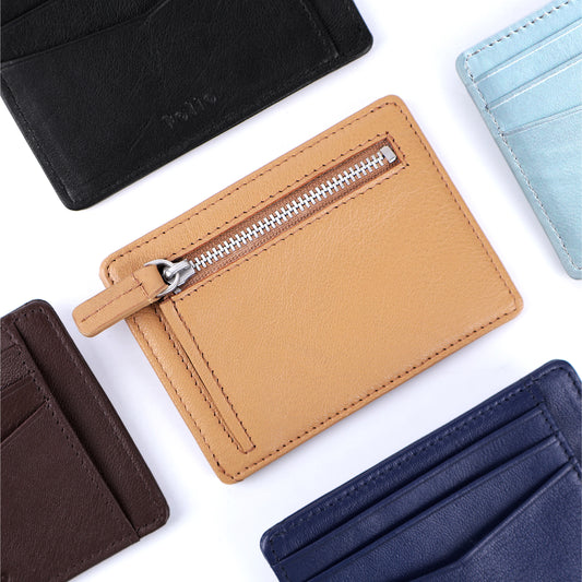 Folio : Myra Card Holder + RFID Blocking กระเป๋าใส่บัตร ผลิตจากหนังแพะ-18769