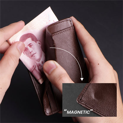 Folio : Myra Card Holder + RFID Blocking กระเป๋าใส่บัตร ผลิตจากหนังแพะ-18769