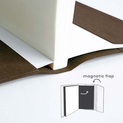 Folio: Book Cover (Chocolate) ปกห่อหนังสือ ปกห่อนิยาย ผลิตจากจากกระดาษซักได้