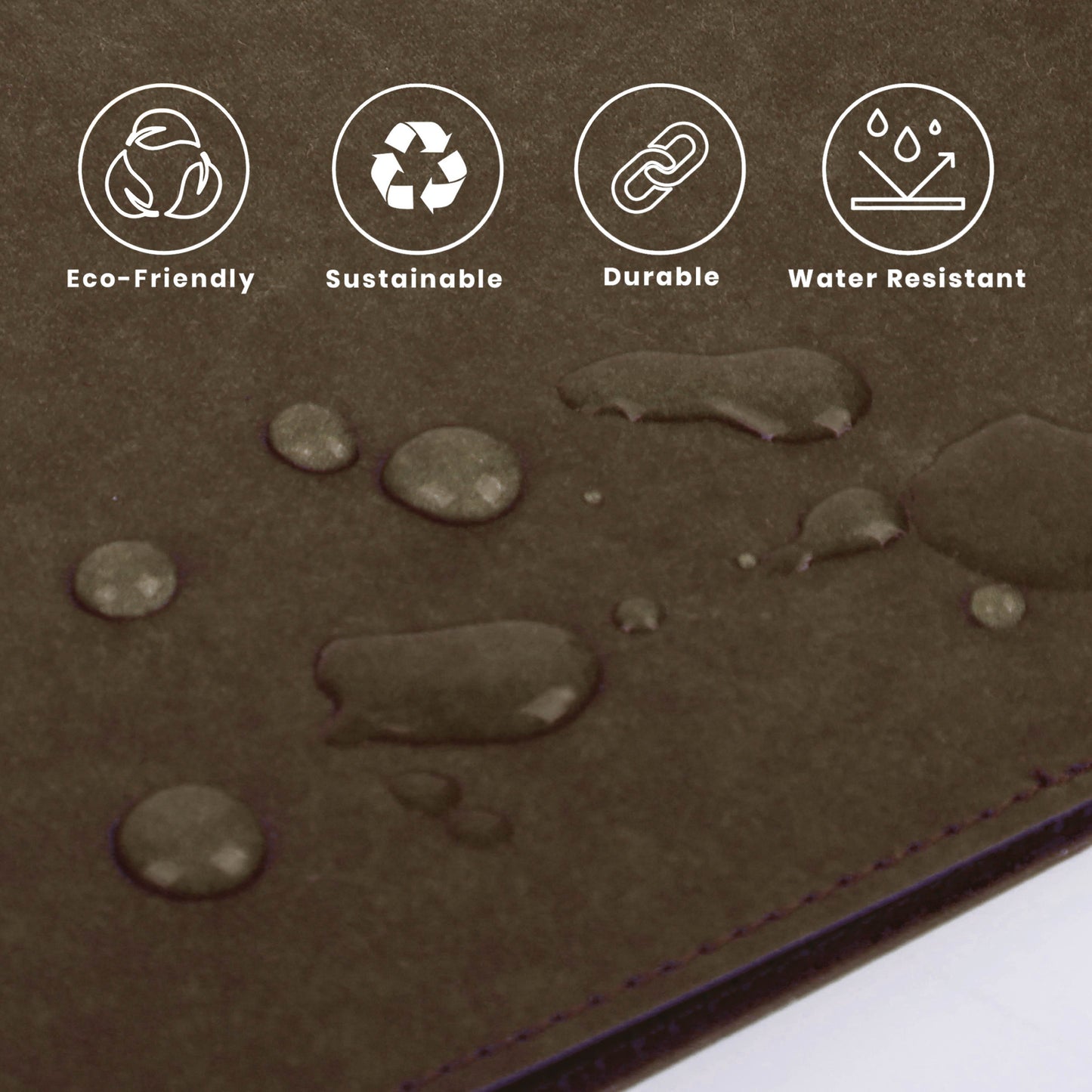 Folio: Book Cover (Chocolate) ปกห่อหนังสือ ปกห่อนิยาย ผลิตจากจากกระดาษซักได้