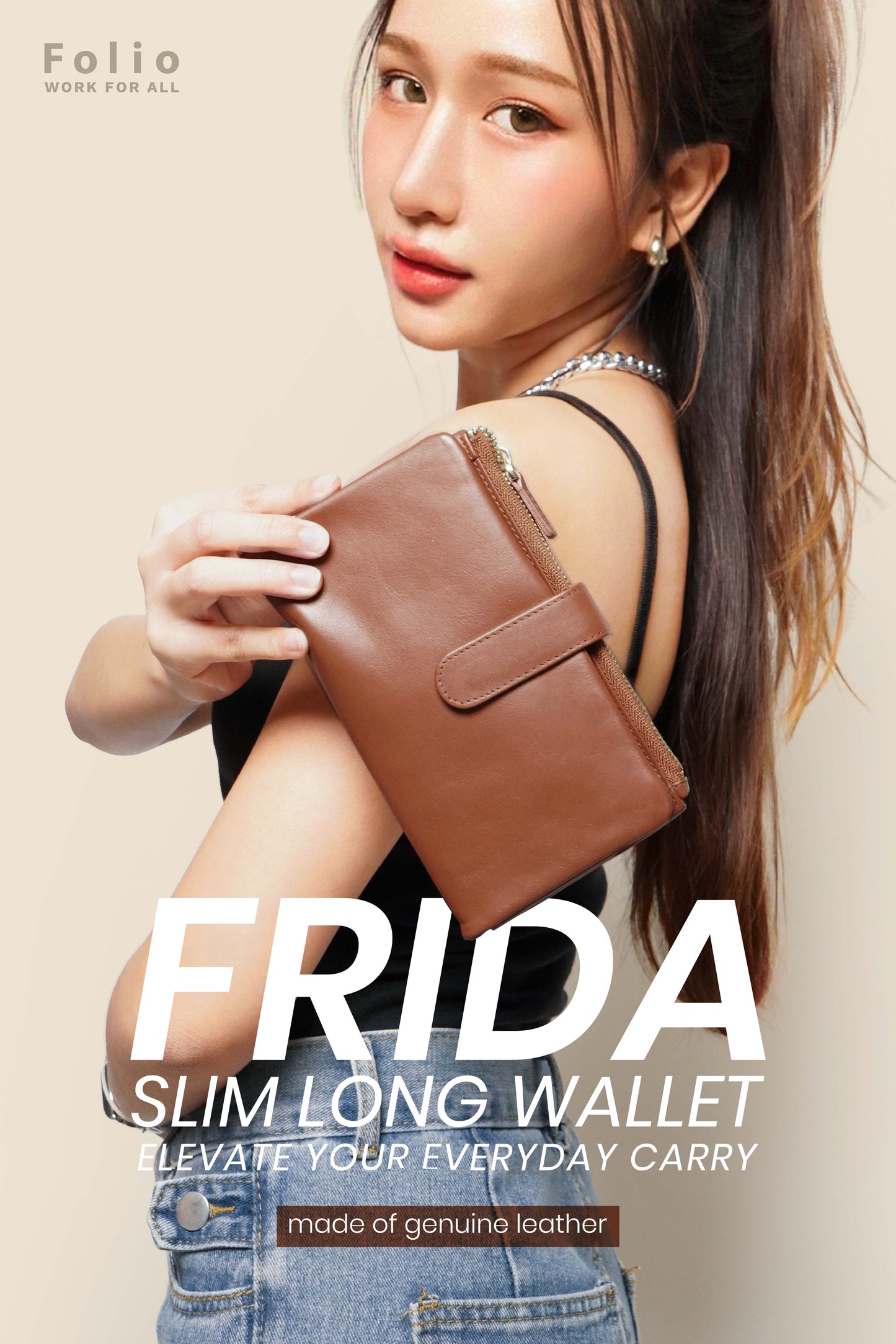 Frida Slim Long Wallet