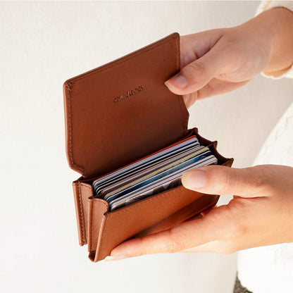 Folio : รุ่น Myra Card Holder กระเป๋าใส่บัตร หนังแท้ บริการปั๊มชื่อฟรี-18677